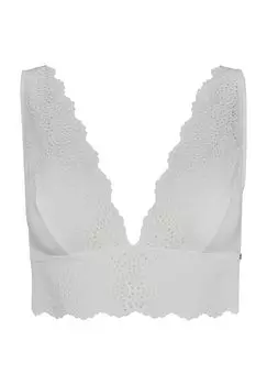 Женский бюстгальтер без косточек Every Day in Bamboo Lace, кружево с отверстиями, широкие бретели SKINY, цвет Ivory