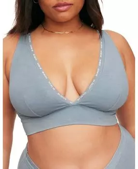 Женский бюстгальтер без косточек Maddey больших размеров без подкладки Adore Me, синий