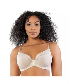 Женский бюстгальтер без подкладки с глубоким вырезом из ши PARFAIT, слоновая кость/кремовый