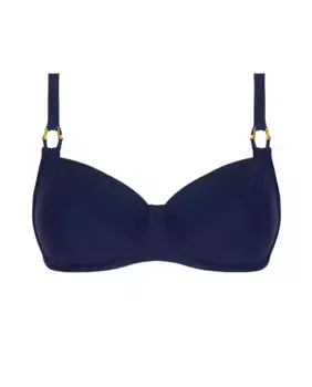 Женский бюстгальтер бикини без подкладок с косточками Lise Charmel, тёмно-синий