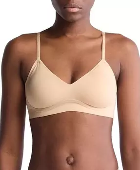 Женский бюстгальтер-бралетт Invisibles Gel Wire Lightly Linen QF7142 Calvin Klein, слоновая кость/кремовый