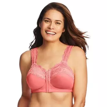 Женский бюстгальтер Comfort Choice больших размеров с закрытыми передними бретельками и гелевыми бретелями, цвет Sweet Coral