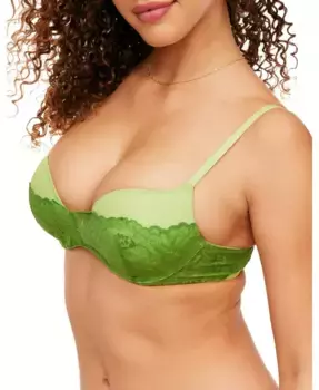 Женский бюстгальтер Cyla Push Up Plunge с эффектом пуш-ап Adore Me, зеленый