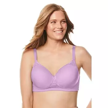 Женский бюстгальтер-футболка с беспроводным принтом Comfort Choice больших размеров Stay-cool, цвет Amethyst Purple