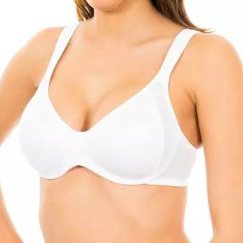 Женский бюстгальтер Gencious 3792 на косточках и эластичных боках Dim, белый