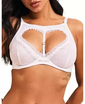 Женский бюстгальтер Kalila без косточек с глубоким вырезом Adore Me, белый