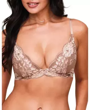 Женский бюстгальтер Lilibet Contour Plunge Adore Me, коричневый/бежевый