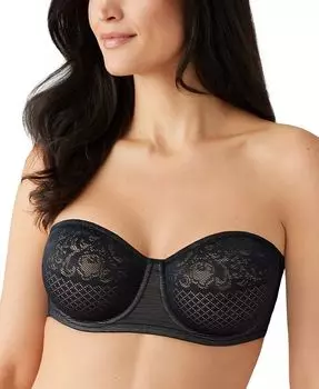 Женский бюстгальтер-минимум без бретелек Visual Effects 854310 Wacoal, черный