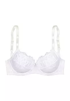 Женский бюстгальтер на косточках Curvy Capsule No2 с тонкими бретелями LASCANA, белый