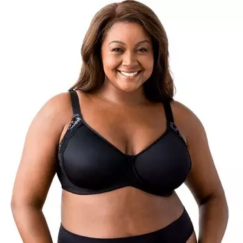 Женский бюстгальтер на косточках Elila с гладкими формами и изящными формами, черный