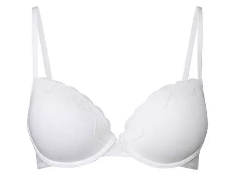 Женский бюстгальтер на косточках esmara с кружевом, белый