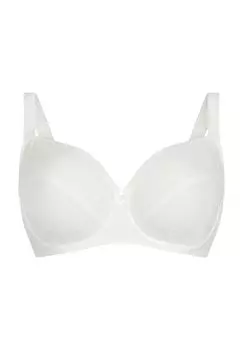 Женский бюстгальтер на косточках Fleur с кружевными деталями и бантиком ROSA FAIA, белый