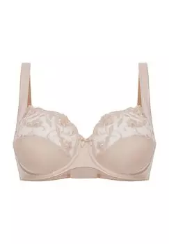 Женский бюстгальтер на косточках Moments с цветочной вышивкой felina, песочный