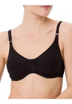 Женский бюстгальтер на косточках Rock'n'Roll W (2 шт.) из хлопка, на косточках BeeDees, черный