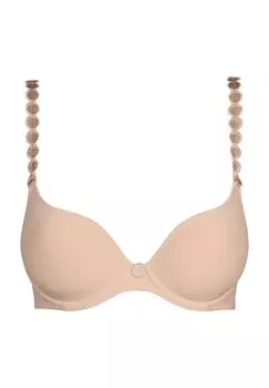 Женский бюстгальтер на косточках с чашечками и аппликацией L'Aventure, цвет Cal Caffe Latte