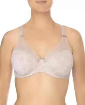 Женский бюстгальтер на косточках с черным цветочным принтом Felina, белый