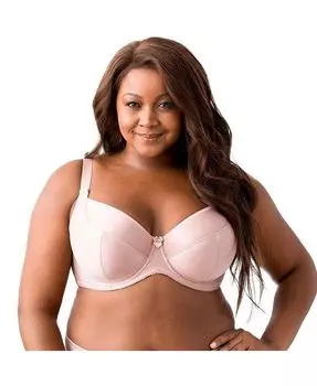 Женский бюстгальтер на косточках с простыми изгибами Elila, розовый