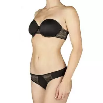 Женский бюстгальтер на косточках Silvia без бретелек Selene, черный