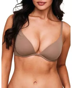 Женский бюстгальтер Natalya Push Up Plunge с эффектом пуш-ап Adore Me, коричневый/бежевый