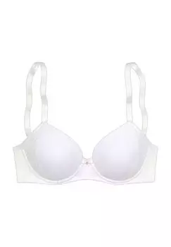 Женский бюстгальтер с чашками Tiziana с бантом и кружевной отделкой LASCANA, белый