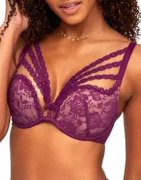 Женский бюстгальтер с глубоким вырезом и эффектом пуш-ап Marcia Adore Me, цвет magenta purple