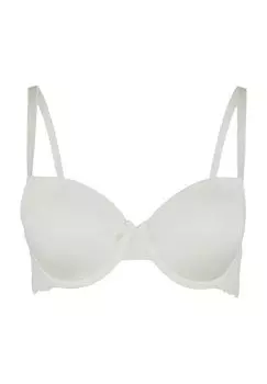 Женский бюстгальтер с кружевной чашкой и бантом s.Oliver, цвет Cream