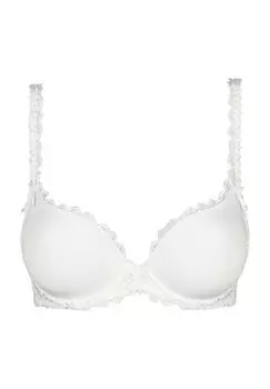 Женский бюстгальтер с кружевной каймой и бантом на косточках MARIE JO, белый