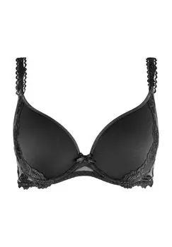 Женский бюстгальтер-спейсер Softessence с вышитыми бретелями Aubade, цвет Noir
