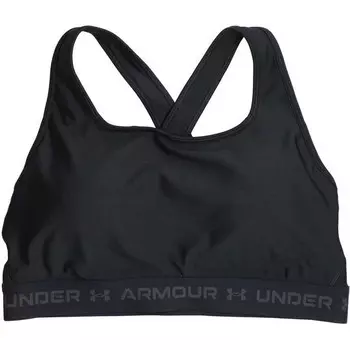 Женский бюстгальтер средней длины с перекрестной спинкой Under Armour, черный
