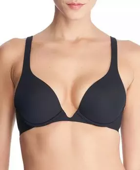 Женский бюстгальтер Verge Convertible Plunge Contour на косточках 722326 Natori, черный