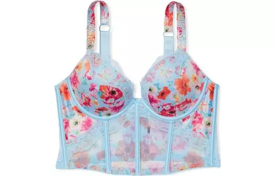 Женский бюстгальтер Victoria's Secret, цвет Blue floral print