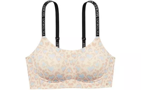 Женский бюстгальтер Victoria's Secret, цвет Blue-brown leopard print