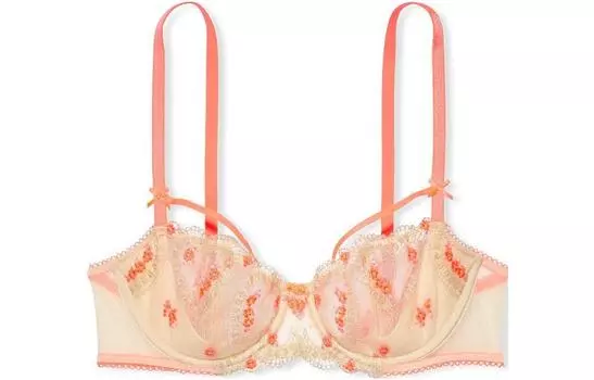 Женский бюстгальтер Victoria's Secret, цвет Champagne coral red print