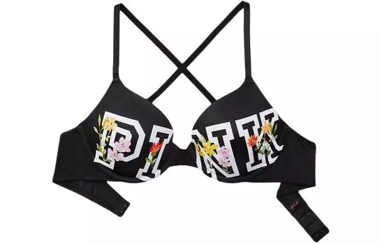 Женский бюстгальтер Victoria's Secret, цвет Black Logo