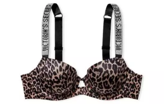 Женский бюстгальтер Victoria's Secret, цвет Black leopard print
