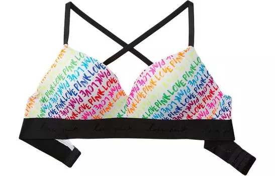 Женский бюстгальтер Victoria's Secret, цвет Colourful monogram print