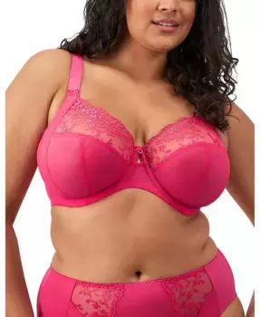 Женский бюстгальтер Zarla Banded Underwire Stretch Lace с чашками на косточках и кружевной отделкой Elomi, розовый