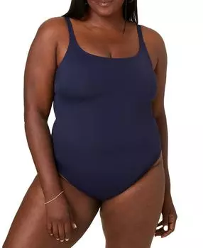 Женский цельный купальник Amalfi размера плюс с круглым вырезом Andie, синий