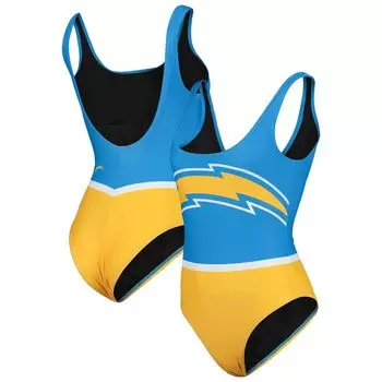 Женский цельный купальник FOCO Powder Blue Los Angeles Chargers Team