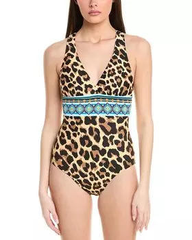 Женский цельный купальник La Blanca, коричневый