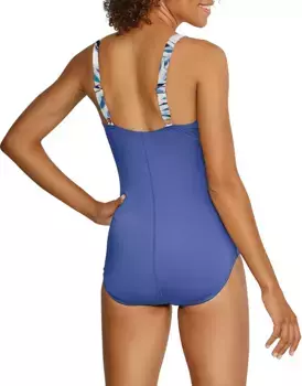 Женский цельный купальник с квадратным вырезом Speedo, цвет Bright Cobalt