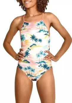 Женский цельный купальник Speedo с принтом