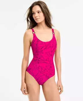 Женский цельный купальник Starburst DKNY, красный