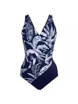 Женский цельный купальник Tropica Toile Oceanus с принтом Miraclesuit Swim, Plus Size, синий