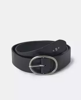 Женский черный кожаный ремень Brownie