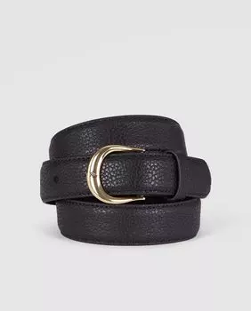 Женский черный кожаный ремень Lauren Ralph Lauren Lauren Ralph Lauren, черный