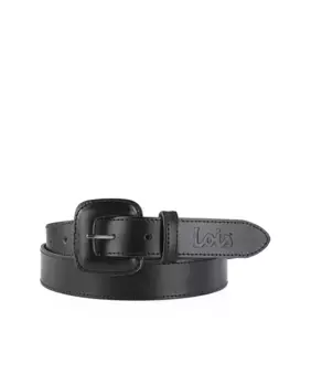 Женский черный кожаный ремень Lois