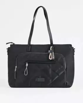 Женский черный нейлоновый держатель для документов PACOMARTINEZ, чёрный