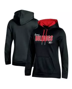 Женский черный пуловер с капюшоном Georgia Bulldogs Team Champion, черный