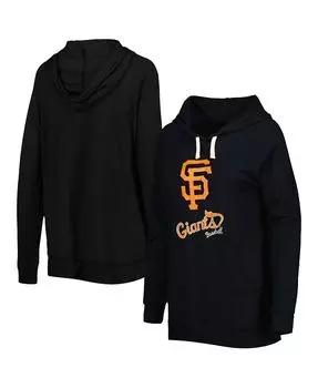 Женский черный пуловер с капюшоном San Francisco Giants перед игрой реглан Touch, черный